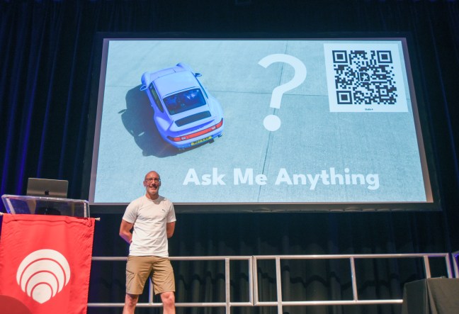 Me at Agile On The Beach 2026 - Collecting Car AI AMA